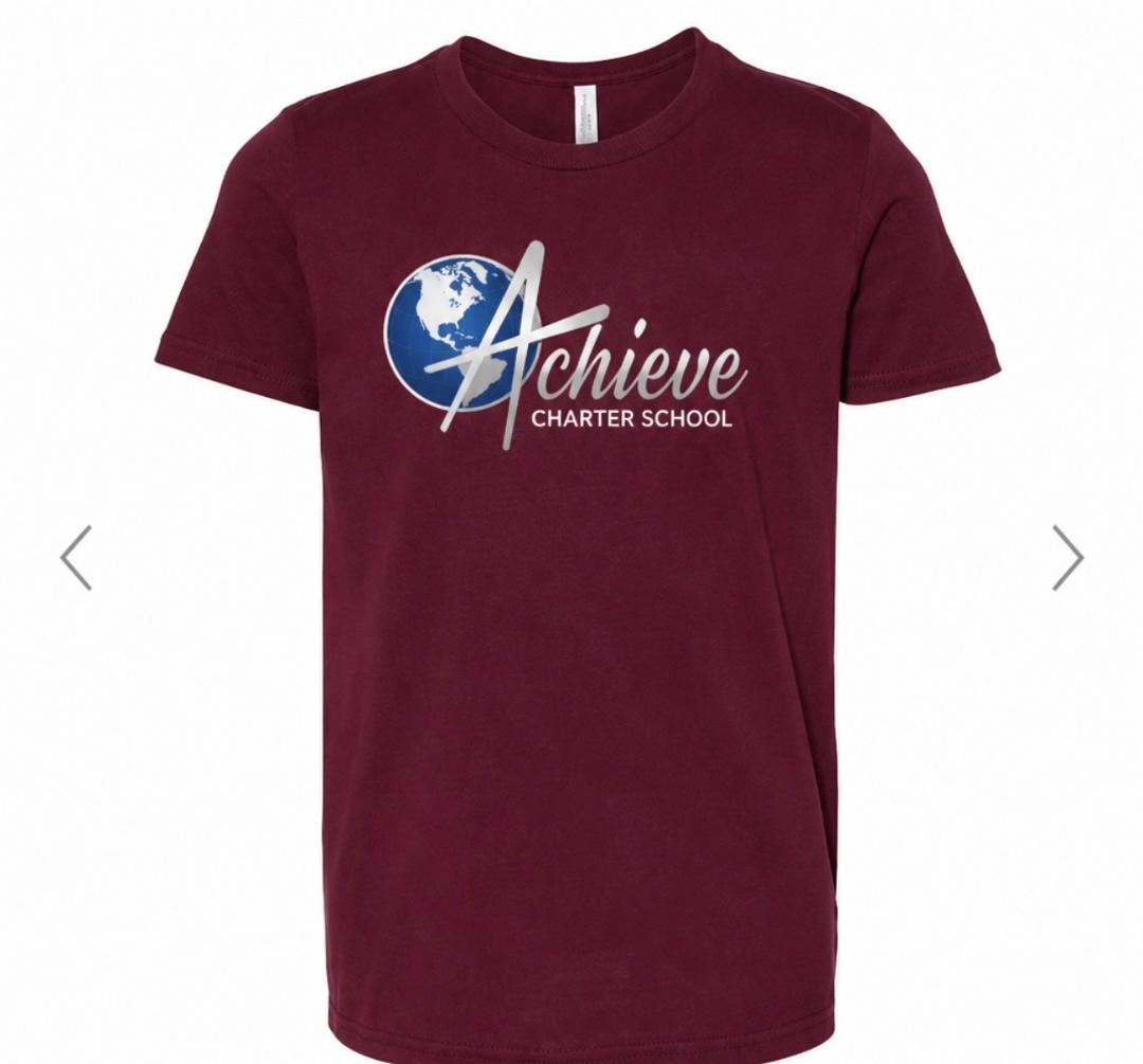 YOUTH Maroon Bella Short Sleeve Tee