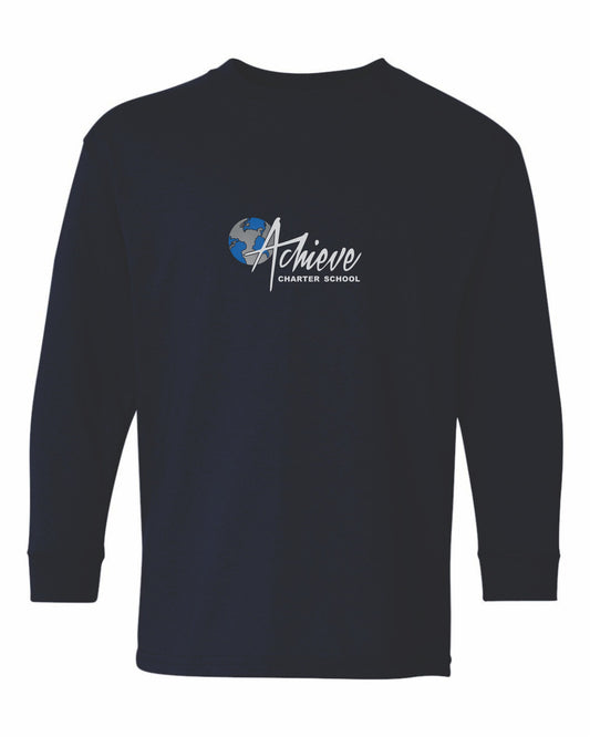 YOUTH & ADULT NAVY Long Sleeve Tee